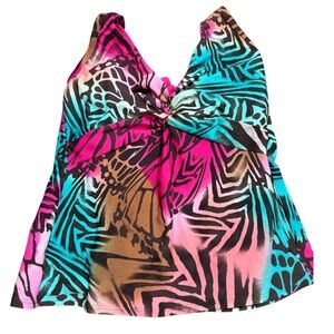 Sunsets Zebra Print Swimsuit‎ Set 34D/M